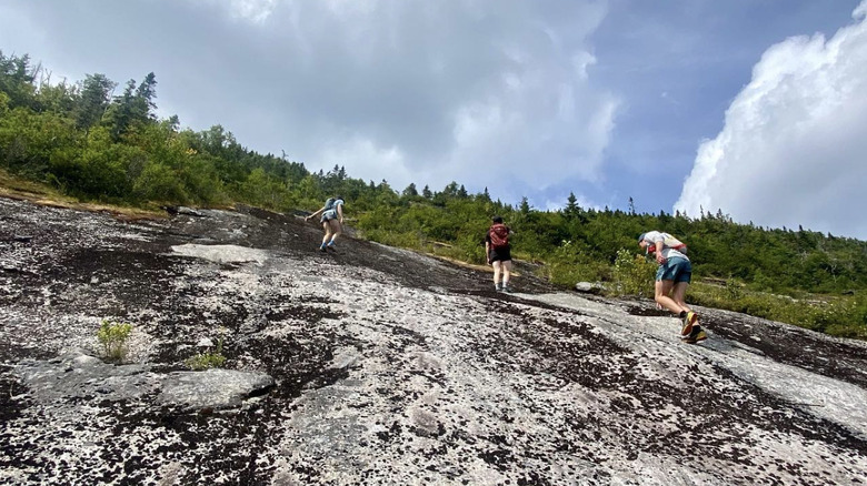 Rock scrambling on the Rocky Peak Ridge Trail