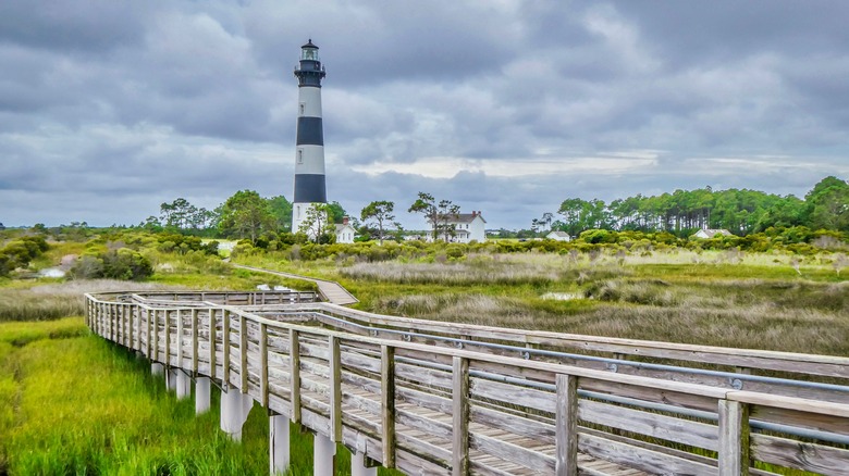 Bodie Island Lighthouse on Cape Hatteras, near Nags Head