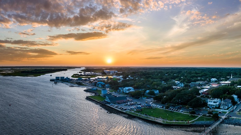 Southport, North Carolina, at sunset