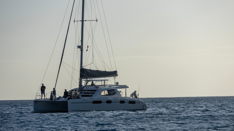 Catamaran off the coast of Ko Olina