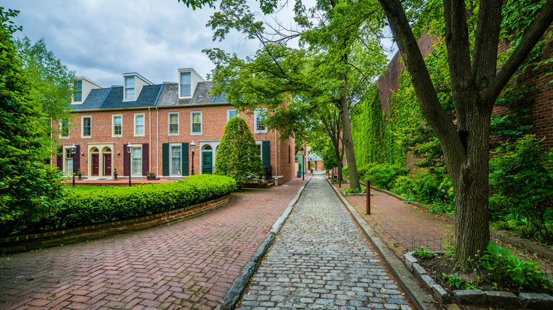 Society Hill Philadelphia neighborhood landscape