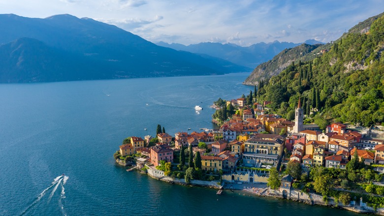 The village of Varenna on Lake Como