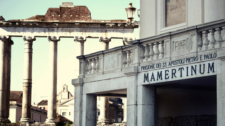 Mamertine Prison facade in Rome