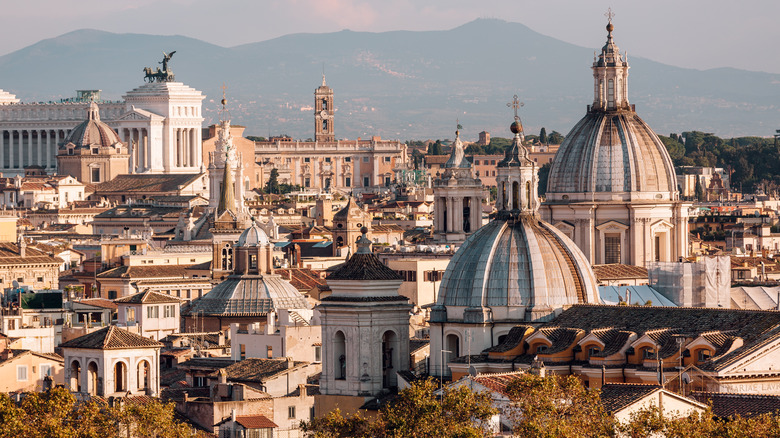 Aerial view of Rome