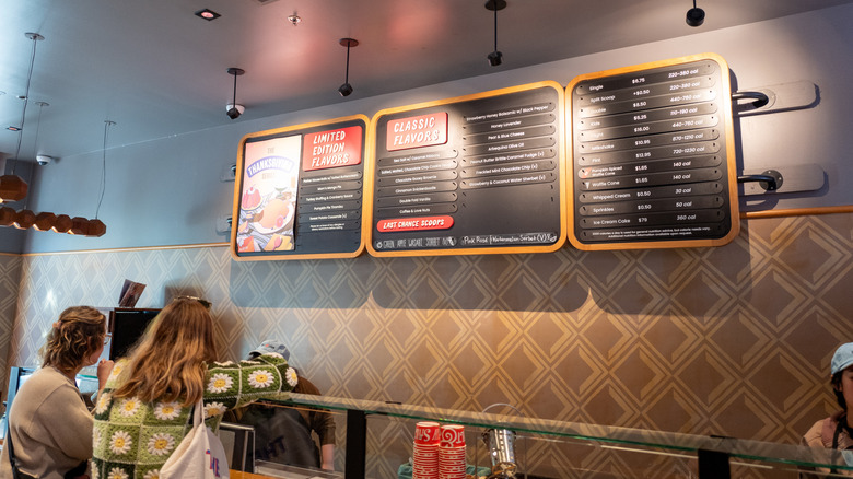 Interior of Salt & Straw ice cream shop in Hayes Valley