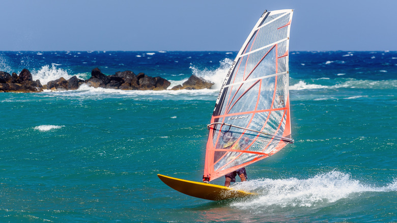 Windsurfer at Monolithos