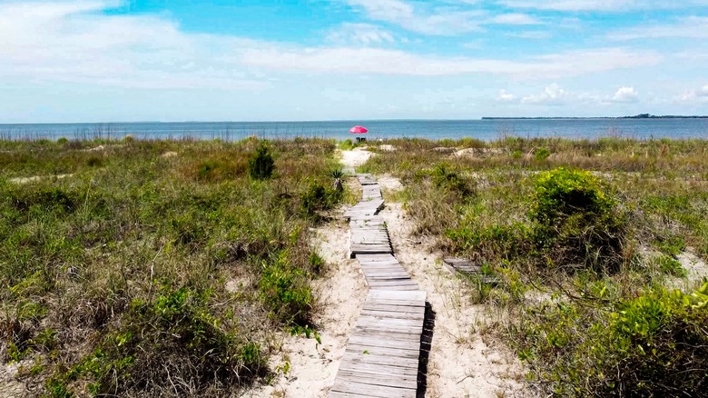 Edisto Beach, South Carolina boardwalk