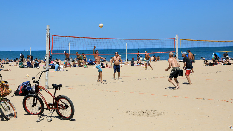 Volleyball at Oak Street Beach