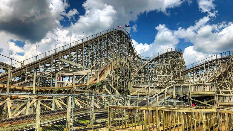 The rollercoaster at Beech Bend Amusement Park