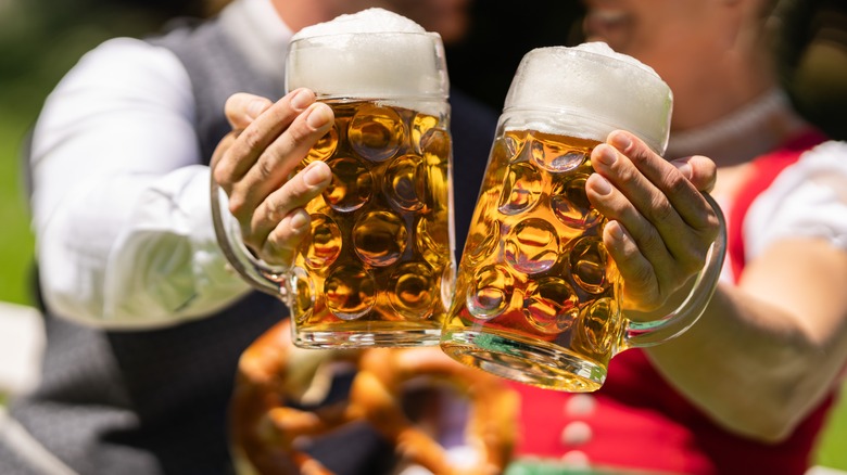 Oktoberfest beer steins