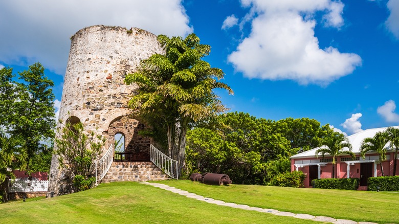 Historic sugar mill at the The Buccaneer