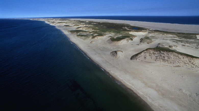 Aerial view of Sable Island