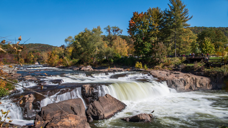 Ohiopyle Falls along the Youghiogheny River in Ohiopyle State Park, Pennsylvania