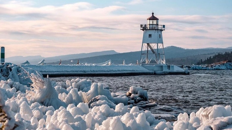 Grand Marais during winter