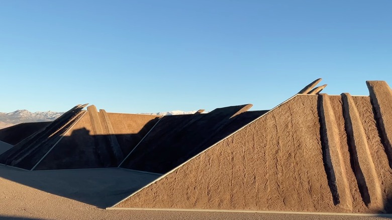 pyramids of Michael Heizer's 