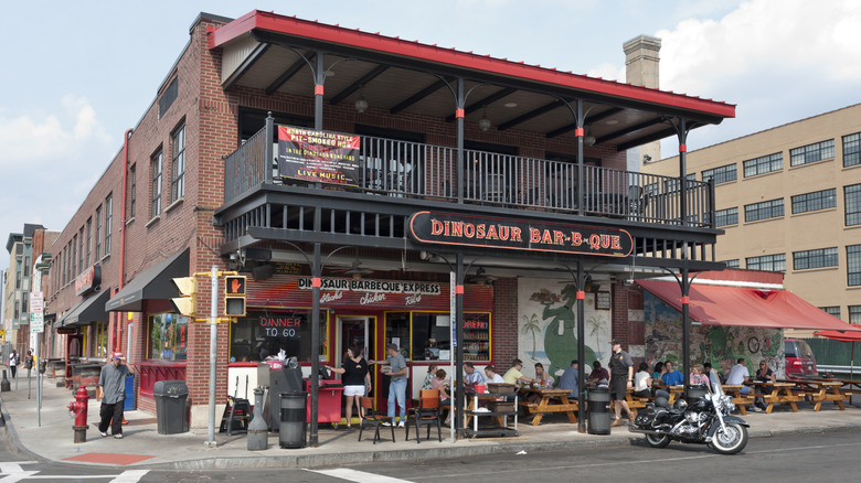 Dinosaur Bar-B-Que restaurant storefront in Syracuse