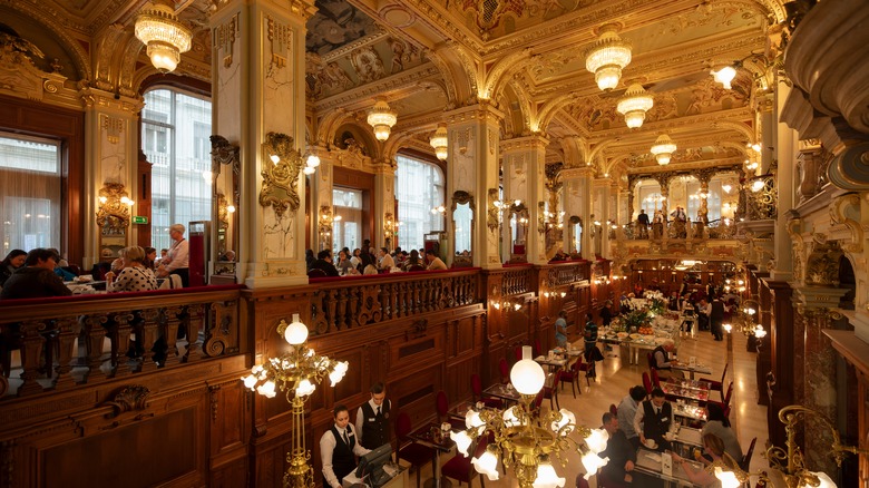 Main dining room at Budapest's New York Café