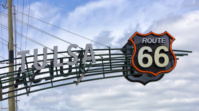 Tulsa Route 66 sign