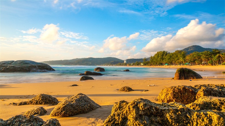 the shores of Kamala beach