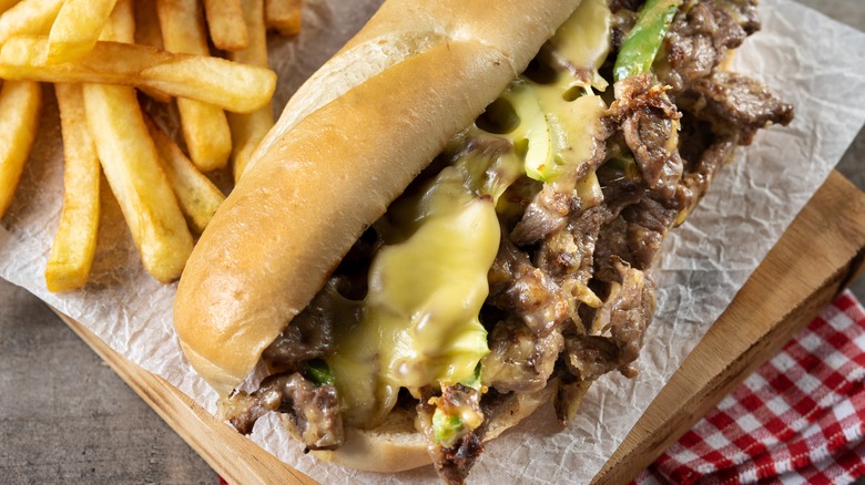 Classic Philly Cheesesteak sandwich