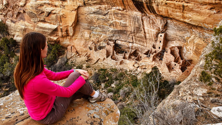 Woman at Mesa Verde National Park