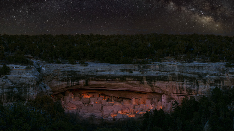 Mesa Verde National Park at night