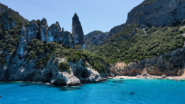 Panoramic view of Cala Goloritze on Sardinia