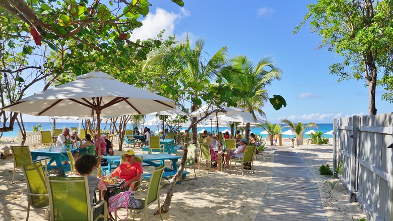 Cafe on Anguilla beach