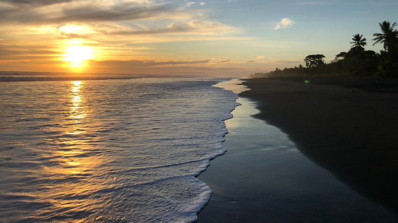 Sunset on Damas Island, Costa Rica.