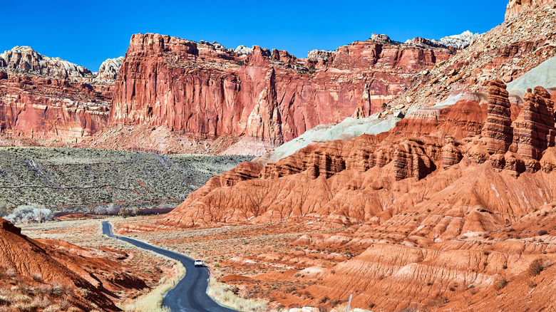 Road through Capitol Reef National Monument