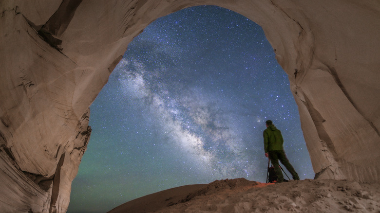 Milky Way seen from the Great Chamber at Culter Point, Utah