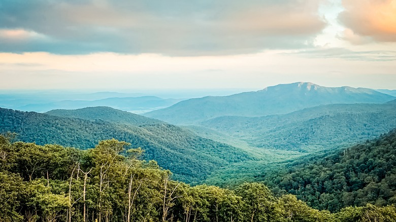 Mountains in Shenandoah National Park