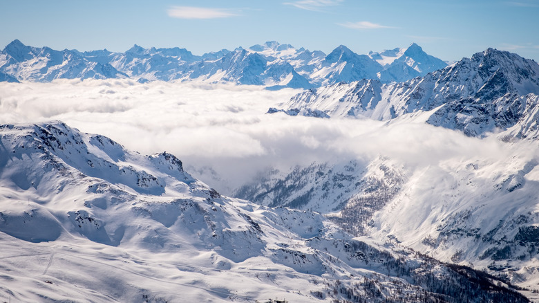 Mountain view from Grandvalira resort in Andorra