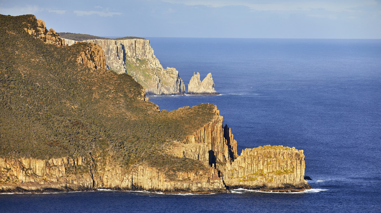 The rugged coastline of Tasmania, Australia