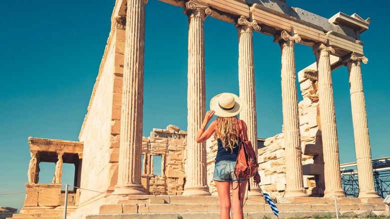 Person sightseeing in Athens