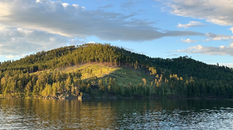 The beautiful lake at Black Hills National Forest.