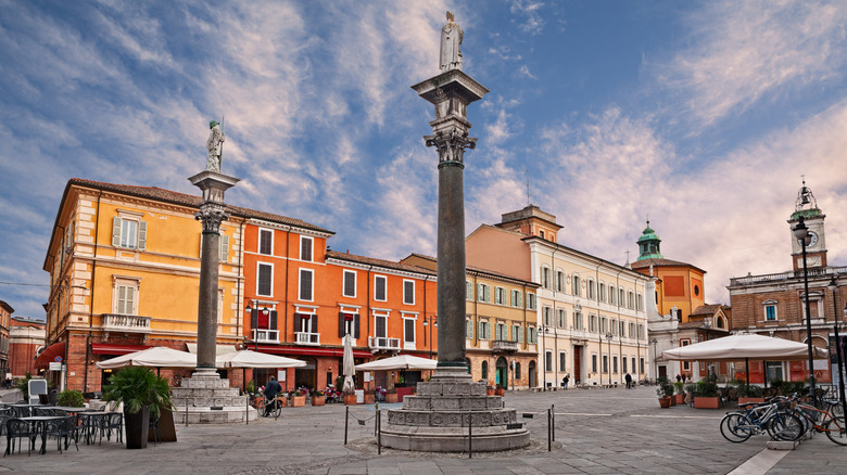 Piazza del Popolo in Ravenna, Italy