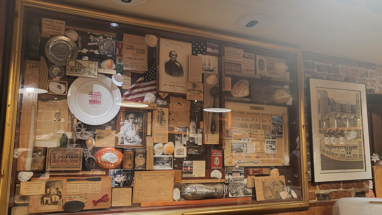 Historic decor at the Union Oyster House in Boston, Massachusetts