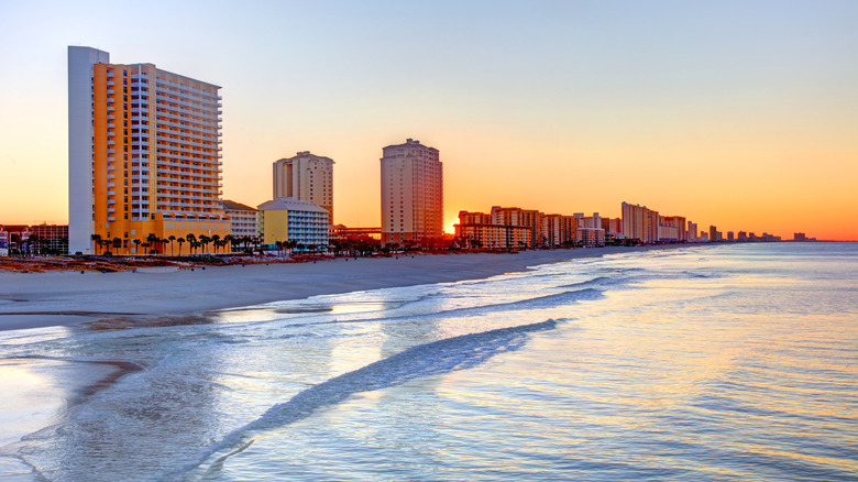 Aerial view of Panama City Beach