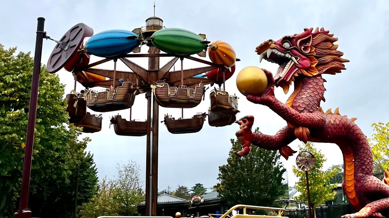 dragon steam punk amusement ride