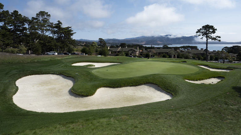 Second green at The Hay at Pebble Beach