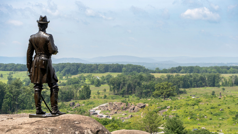 Statue on Little Round Top