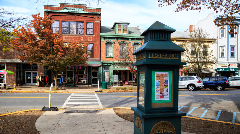 Buildings in downtown Lewisburg, Pennsylvania