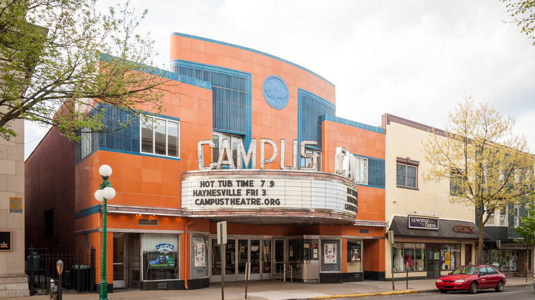 Exterior of the Campus Theatre in Lewisburg, Pennsylvania