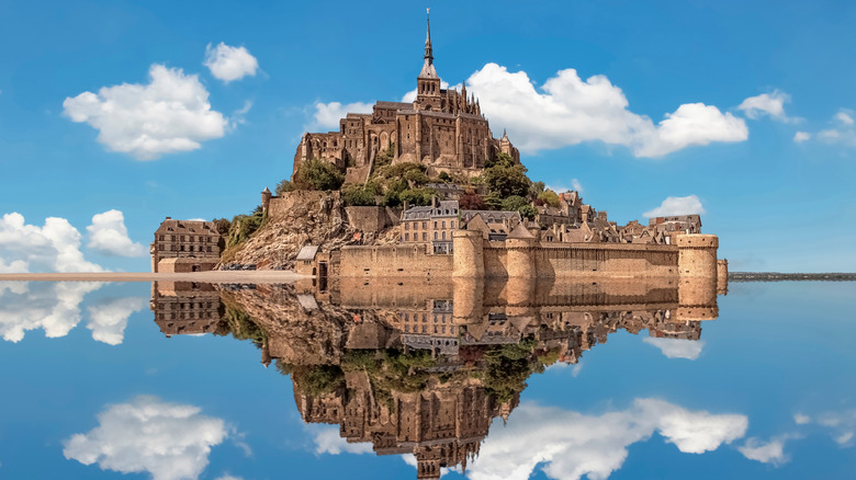 France's Mont St. Michel rising from the water like out of a fairytale