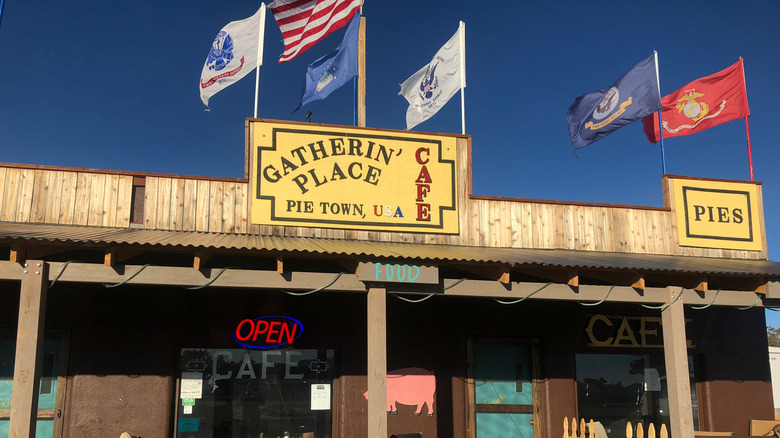 Facade of Gatherin' Place, Pie Town