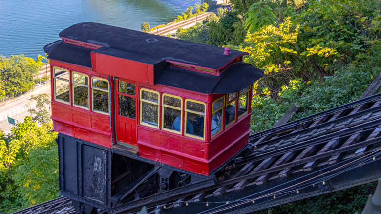 Duquesne Incline Train Car and Tracks