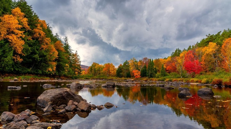 Fall colors in the Adirondacks near Wells, NY