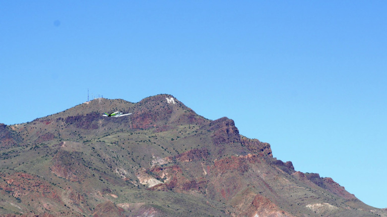 The New Mexico Tech M logo in Socorro, New Mexico