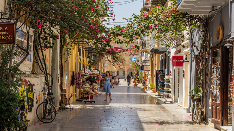 Walking street in Nafplio's Old Town